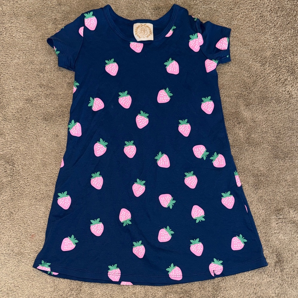TBBC Girls Polly Play Strawberry Print Dress Size 6